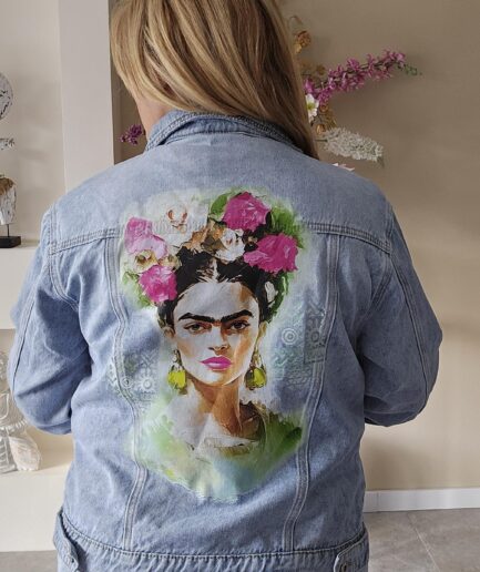 Frida Jeans jacket - groen maat L