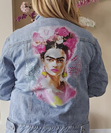 Frida Jeans jacket - roze maat L