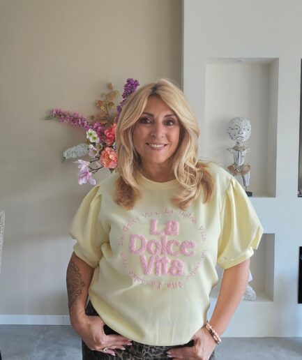 La Dolce vita trui - geel