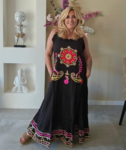 Sole jurk met blote rug