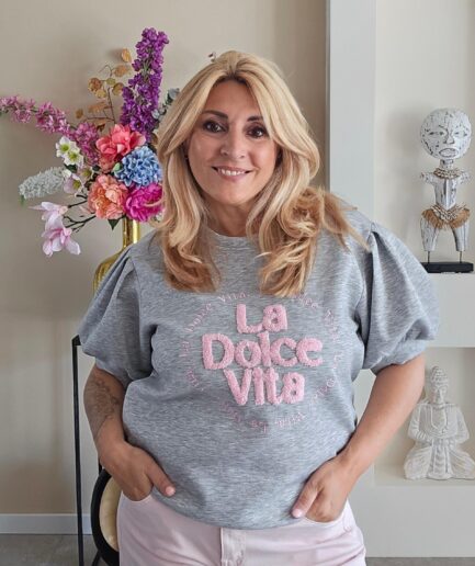 La dolce vita trui - grijs