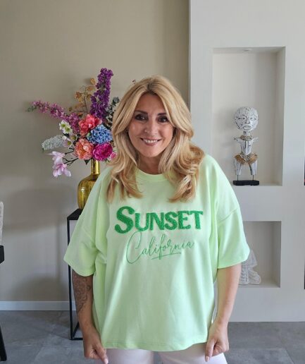 Sunset top - groen