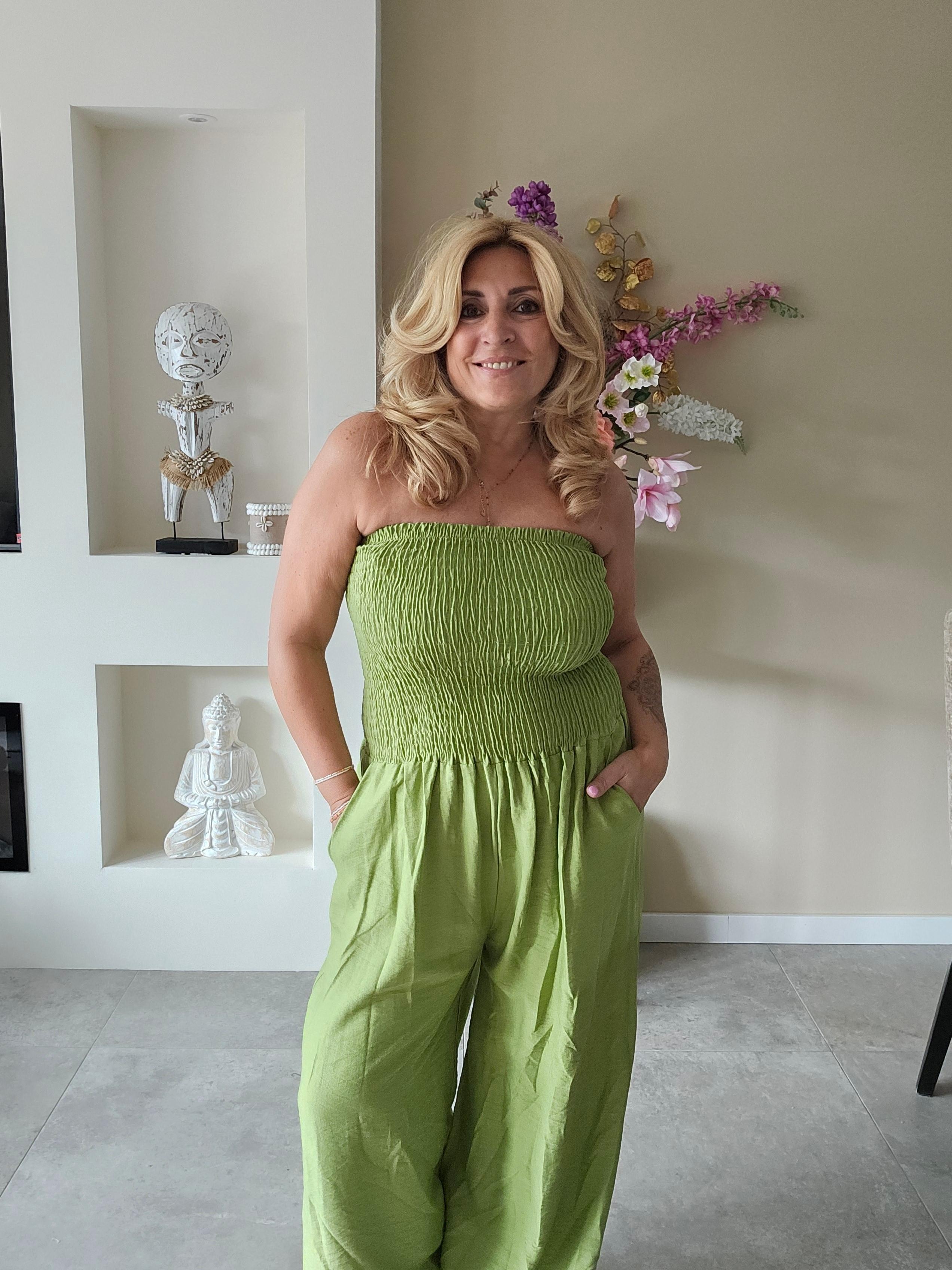 jumpsuit lime